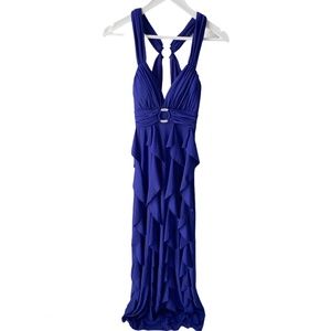 Betsy & Adam Royal Blue Prom Dress Gown